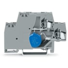 WAGO ELETTRONICA - Morsetto per componente.a due piani.con piastra terminale.grigio