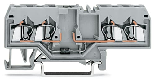 WAGO ELETTRONICA - Morsetto per componente.4 conduttori.con diodo 1N4007.grigio