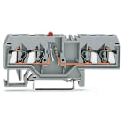 WAGO ELETTRONICA - Morsetto per componente.4 conduttori.LED rosso.grigio