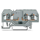 WAGO ELETTRONICA - Morsetto per componente.3 conduttori.con diodo 1N4007.grigio