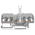 WAGO ELETTRONICA - Morsetto sezionatore per 4 conduttori.per guida DIN 35 x 15 e 35 x 7,5.2,5 mm².arancione