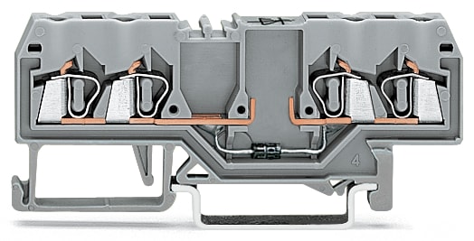 WAGO ELETTRONICA - Morsetto per componente.4 conduttori.con diodo 1N4007.grigio