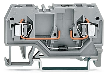 WAGO ELETTRONICA - Morsetto per componente.2 conduttori.con diodo 1N4007.grigio