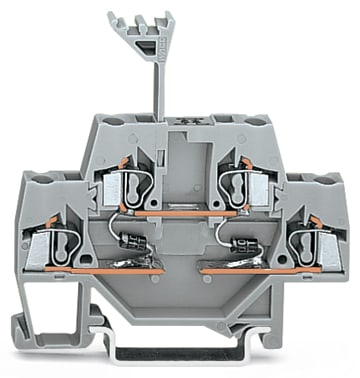 WAGO ELETTRONICA - Morsetto per componente.a due piani.con 2 diodi 1N4007.grigio