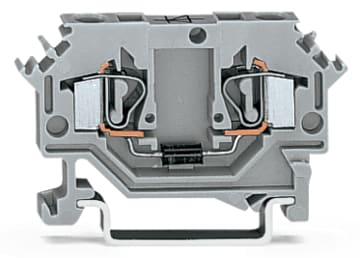 WAGO ELETTRONICA - Morsetto per componente.2 conduttori.con diodo 1N4007.grigio