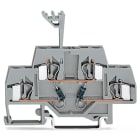 WAGO ELETTRONICA - Morsetto per componente.a due piani.con 2 diodi 1N4007.grigio