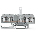 WAGO ELETTRONICA - Morsetto sezionatore per 4 conduttori.per guida DIN 35 x 15 e 35 x 7,5.4 mm².blu
