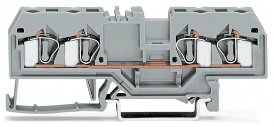 WAGO ELETTRONICA - Morsetto passante per 4 conduttori.4 mm².marcatura centrale.rosso
