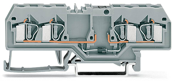 WAGO ELETTRONICA - Morsetto per componente.4 conduttori.con diodo 1N5408.grigio