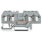 WAGO ELETTRONICA - Morsetto passante per 3 conduttori.4 mm².marcatura centrale.rosso