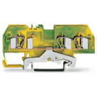 WAGO ELETTRONICA - Morsetto di terra per 3 conduttori.4 mm².adatto per applicazioni Ex e II.verde-giallo