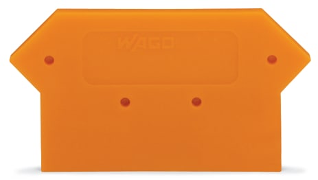 WAGO ELETTRONICA - Piastra terminale e intermedia.spessore 4 mm.arancione