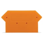 WAGO ELETTRONICA - Piastra terminale e intermedia.spessore 4 mm.arancione