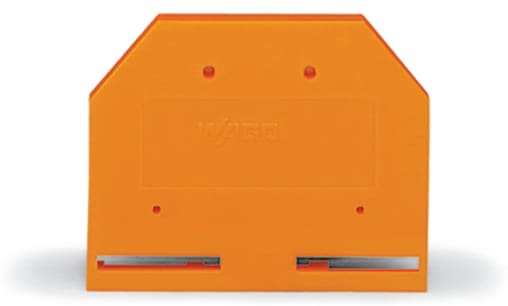 WAGO ELETTRONICA - Piastra terminale e intermedia.spessore 2,5 mm.grigio