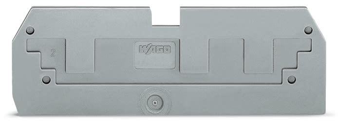 WAGO ELETTRONICA - Piastra di copertura di riduzione.spessore 1 mm.per morsetti 284-681 per 3 conduttori.grigio