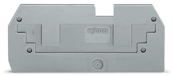 WAGO ELETTRONICA - Piastra di copertura di riduzione.spessore 1 mm.per morsetti 284-901 per 2 conduttori.arancione