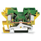 WAGO ELETTRONICA - Morsetto di terra per 2 conduttori.10 mm².adatto per applicazioni Ex e II.verde-giallo