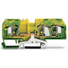 WAGO ELETTRONICA - Morsetto di terra per 3 conduttori.10 mm².adatto per applicazioni Ex e II.verde-giallo
