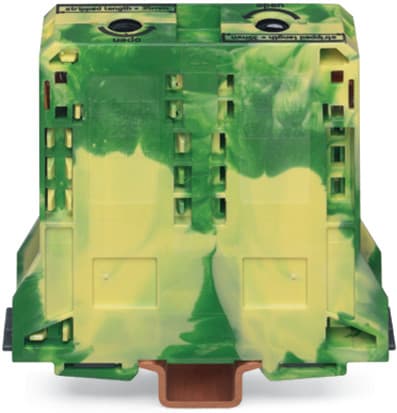 WAGO ELETTRONICA - Morsetto di terra per 2 conduttori.95 mm².adatto per applicazioni Ex e II.verde-giallo