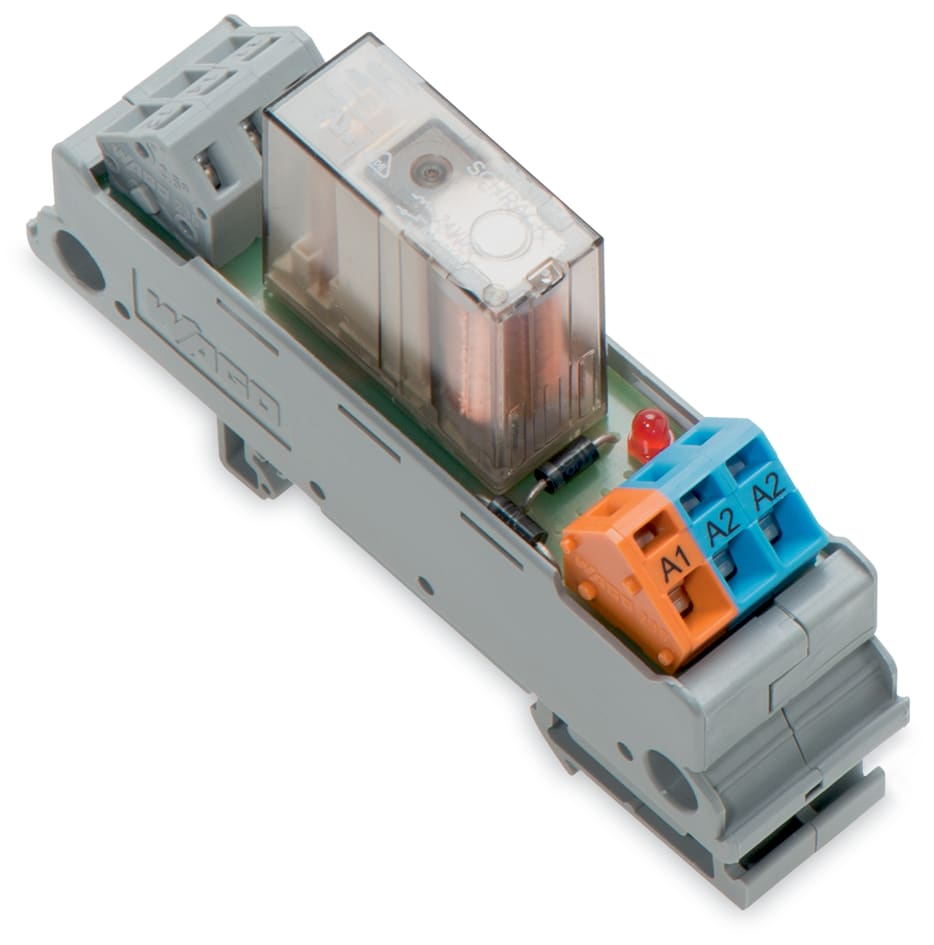 WAGO ELETTRONICA - Modulo relè.Tensione nominale d'ingresso: 230 V AC.1 contatto in scambio.grigio