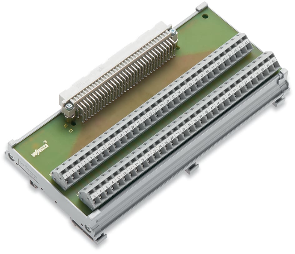 WAGO ELETTRONICA - Modulo interfaccia.Connettore a innesto secondo DIN 41612.64 poli