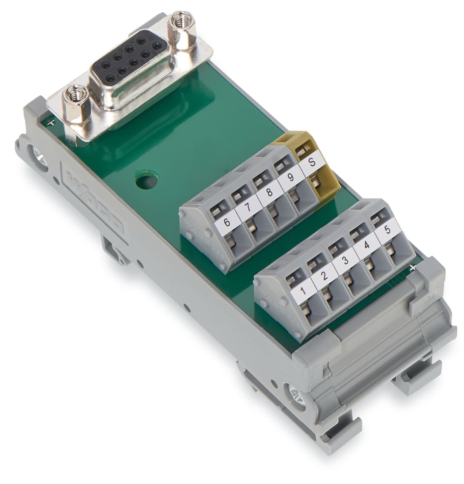 WAGO ELETTRONICA - Modulo interfaccia.con pin a saldare.Connettore femmina