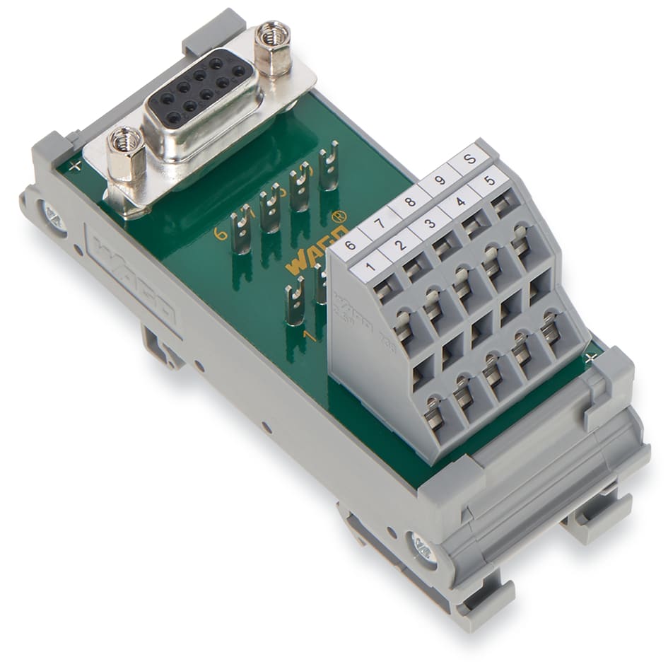 WAGO ELETTRONICA - Modulo interfaccia.con pin a saldare.Connettore femmina