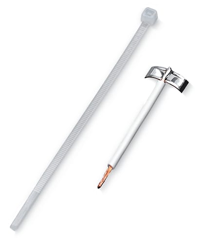 WAGO ELETTRONICA - Connessione schermata.incluse fascette fermacavo per diametri di schermatura di 5 mm e 10 mm.lunghezza 150 mm.grigio