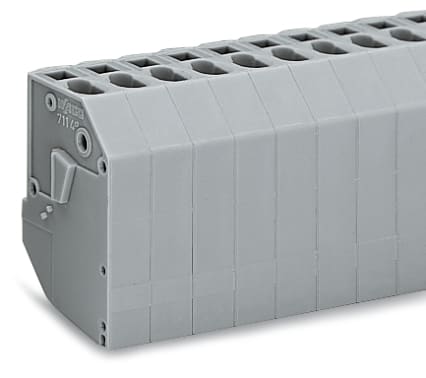 WAGO ELETTRONICA - Morsetto per trasformatore.6 poli.Connessione CAGE CLAMP® per conduttori.grigio