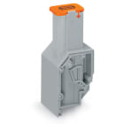 WAGO ELETTRONICA - Morsetto con fusibile per trasformatore.per fusibile 6,35 x 32 mm.Connessione CAGE CLAMP® per conduttori.arancione