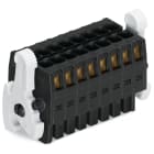 WAGO ELETTRONICA - Connettore femmina per 1 conduttore, 2 file.CAGE CLAMP®.1,5 mm².nero 713-1105/037-047