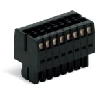 WAGO ELETTRONICA - Connettore femmina per 1 conduttore, 2 file.CAGE CLAMP®.1,5 mm².nero
