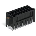 WAGO ELETTRONICA - Connettore maschio THT, 2 file.Pin a saldare 0,8 x 0,8 mm.dritto.nero 713-1472/107-000