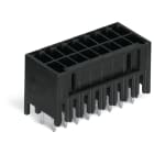 WAGO ELETTRONICA - Connettore maschio THT, 2 file.Pin a saldare 0,8 x 0,8 mm.dritto.nero