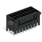 WAGO ELETTRONICA - Connettore maschio THT, 2 file.Pin a saldare 0,8 x 0,8 mm.dritto.nero