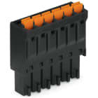WAGO ELETTRONICA - Spina femmina per 1 conduttore.pulsante.1,5 mm².nero
