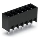 WAGO ELETTRONICA - Connettore maschio THT.Pin a saldare 0,8 x 0,8 mm.dritto.nero 714-134