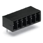 WAGO ELETTRONICA - Connettore maschio THT.Pin a saldare 0,8 x 0,8 mm.angolato.nero