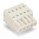 WAGO ELETTRONICA - Spina femmina per 1 conduttore.CAGE CLAMP®.2,5 mm².grigio chiaro