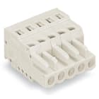 WAGO ELETTRONICA - Spina femmina per 1 conduttore.CAGE CLAMP®.2,5 mm².grigio chiaro