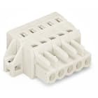 WAGO ELETTRONICA - Spina femmina per 1 conduttore.CAGE CLAMP®.2,5 mm².grigio chiaro