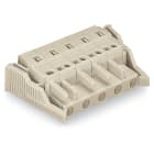 WAGO ELETTRONICA - Spina femmina per 1 conduttore.CAGE CLAMP®.2,5 mm².grigio chiaro