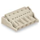 WAGO ELETTRONICA - Spina femmina per 1 conduttore.CAGE CLAMP®.2,5 mm².grigio chiaro