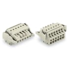WAGO ELETTRONICA - Connettore femmina per 2 conduttori.Push-in CAGE CLAMP®.2,5 mm².grigio chiaro