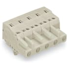 WAGO ELETTRONICA - Spina femmina per 1 conduttore.CAGE CLAMP®.2,5 mm².grigio chiaro