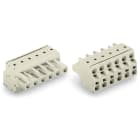 WAGO ELETTRONICA - Connettore femmina per 2 conduttori.Push-in CAGE CLAMP®.2,5 mm².grigio chiaro