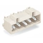 WAGO ELETTRONICA - Connettore maschio THT.Pin a saldare 1,0 x 1,0 mm.angolato.grigio chiaro 721-442/001-000