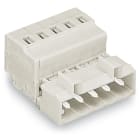 WAGO ELETTRONICA - Connettore maschio per 1 conduttore.CAGE CLAMP®.2,5 mm².grigio chiaro 721-616/018-000