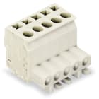 WAGO ELETTRONICA - Connettore femmina 1 conduttore, ang..CAGE CLAMP®.2,5 mm².grigio chiaro