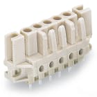 WAGO ELETTRONICA - Connettore femmina THT.dritto.Passo pin 5 mm.grigio chiaro